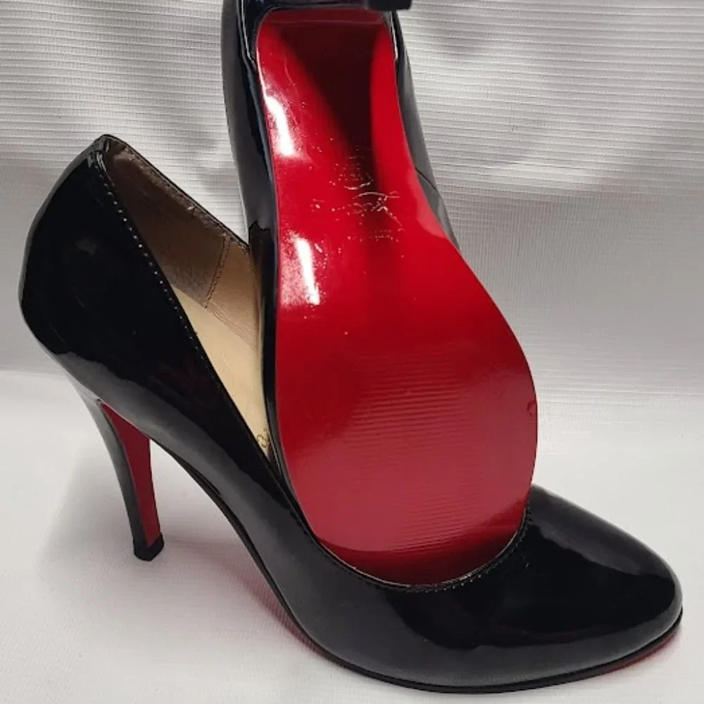 Christian Louboutin Black Patent Leather Heels - Picture 5 of 16